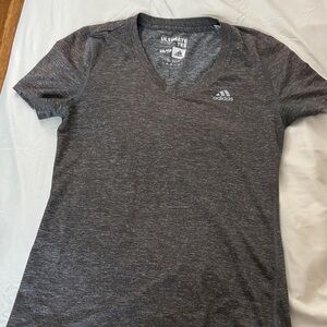 Adidas Charcoal V-Neck Tee